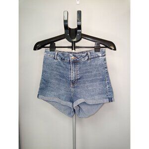 H+M Divided High Waisted Jean Shorts Size 10
